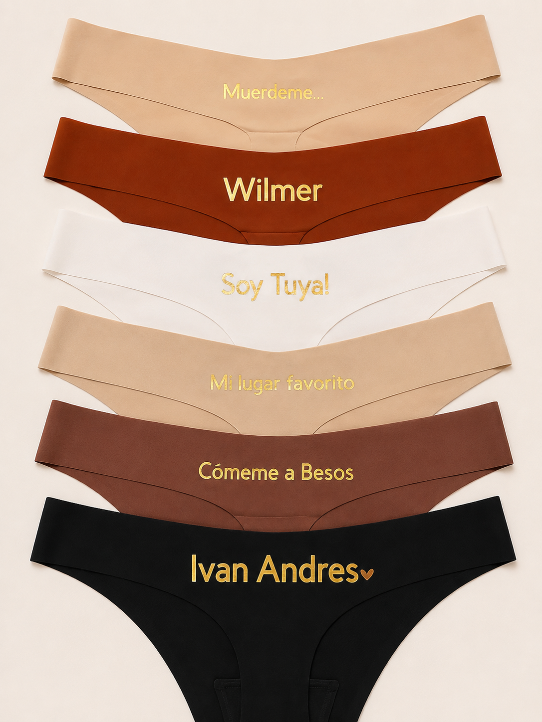 Signature Love Set – Personalized Seamless Panties