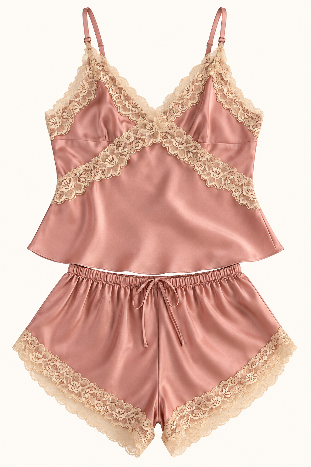 Darling Lace Satin Pajama
